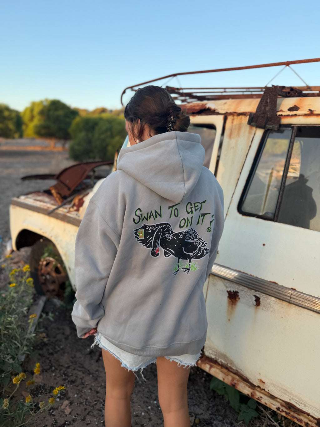 Swan To Get On It? - Hoody