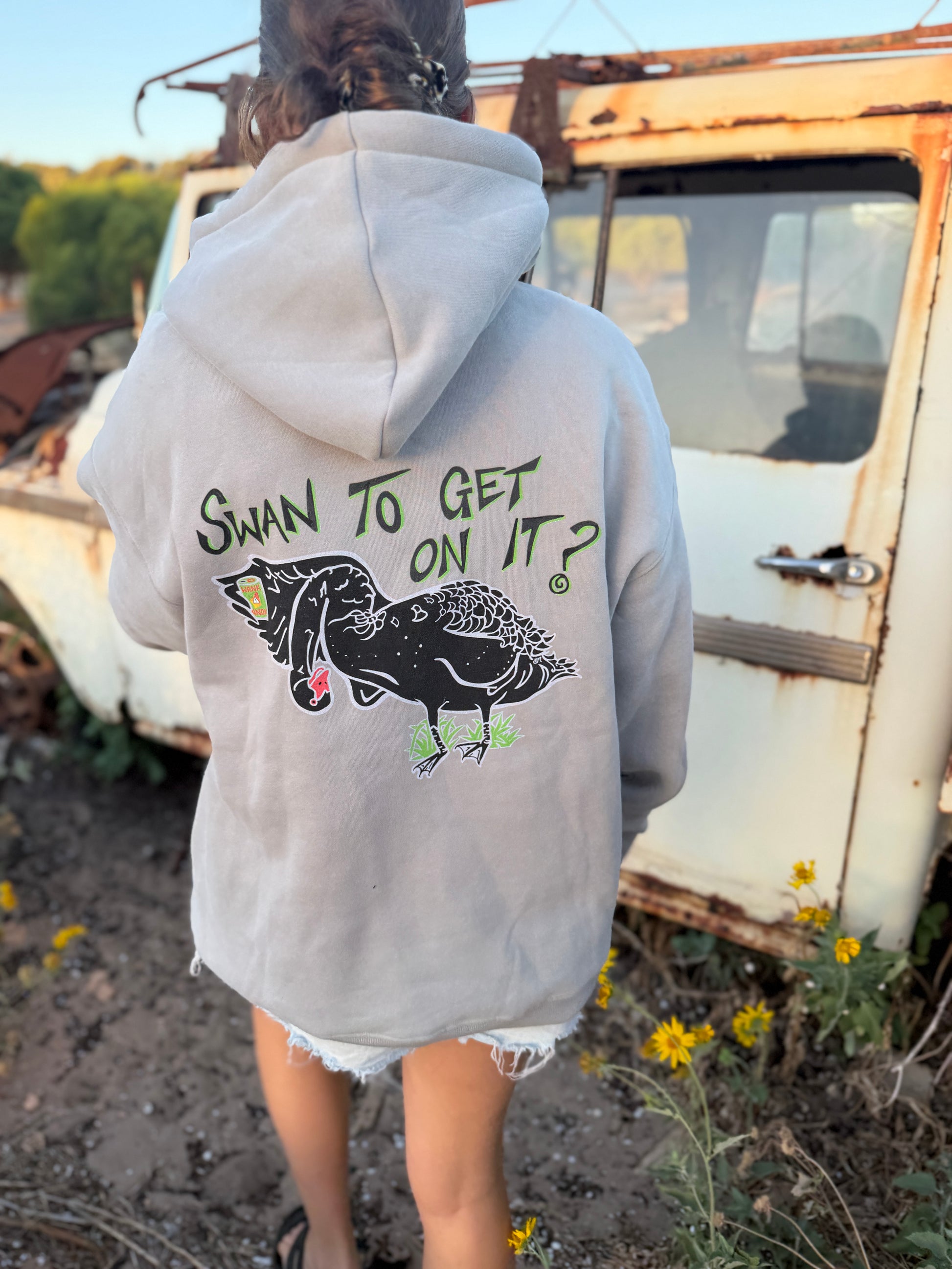 Swan To Get On It? - Hoody